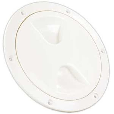 Jr Products JR PRODUCTS 31025 5 In. Acces Deck Plate; White J45-31025